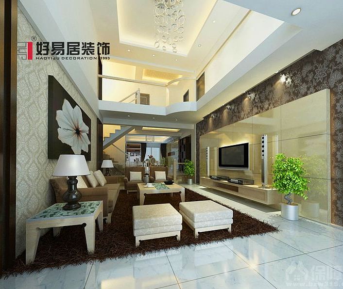 本案以现代元素为主，在设计手法上注重空间的聚“象”