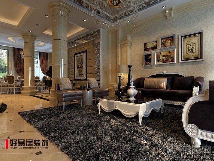 以欧式设计风格为主调，本案不仅注重居室的实用性，而