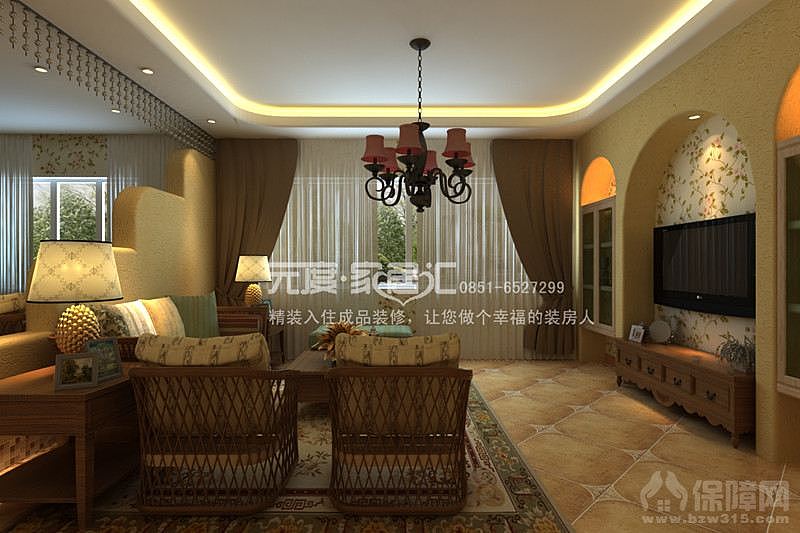   美式田园风格又被称为美式乡村风格，属于自然风格
