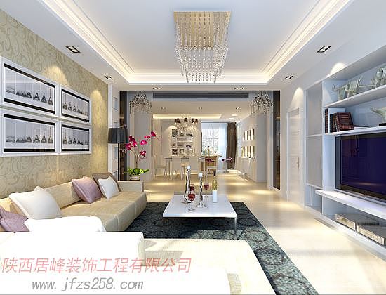  整个案例中大量运用了深色灰镜。不同的空间有不同的