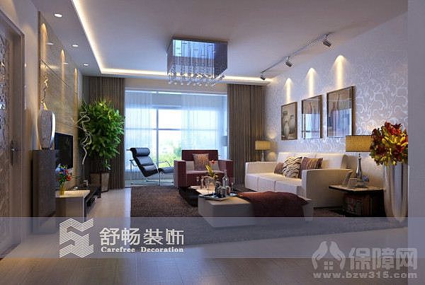 该户型整体格局方正，储物空间不够所以餐厅再设计时增