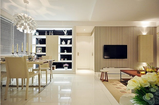 配合家具做的现代简约风，细致是关键