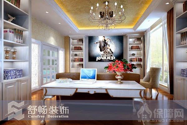 风格定位为欧式新古典、木作整体色调定位白色（有品位