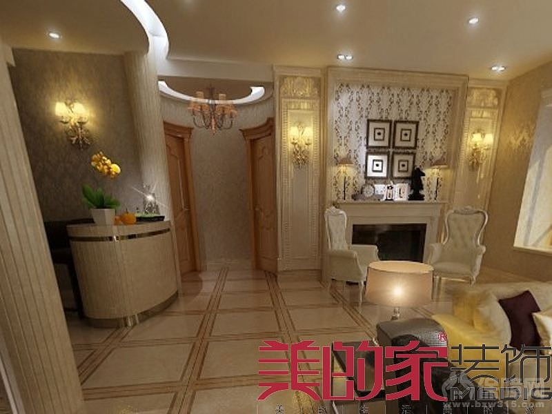此案例软装还未最后完成，沙发、餐桌等家具也是装修前