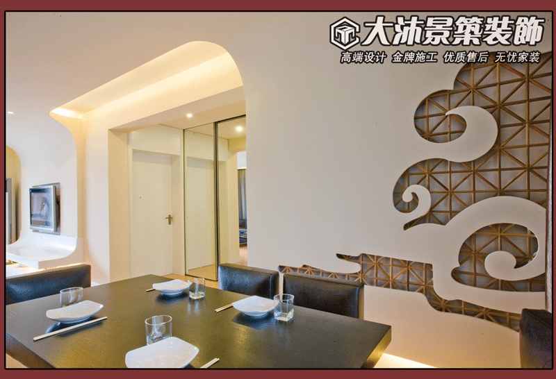 现代简约，大沐景筑装饰欢迎您！咨询电话：0510-