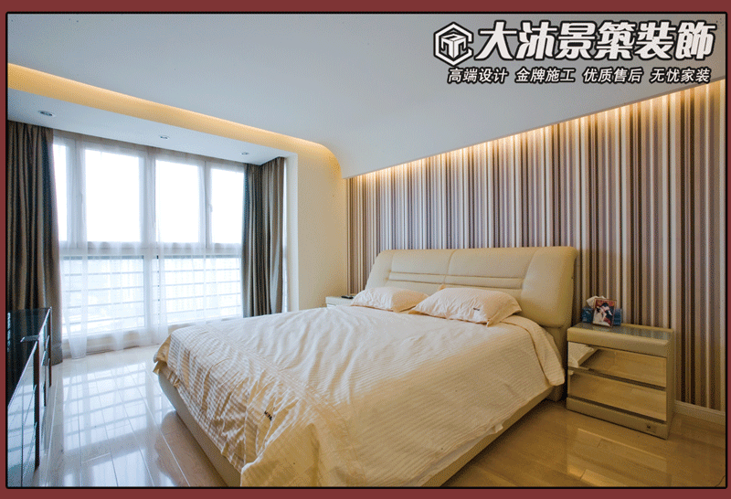 现代简约，大沐景筑装饰欢迎您！咨询电话：0510-
