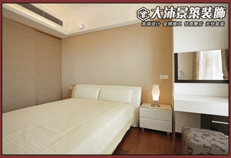 现代简约，大沐景筑装饰欢迎您！咨询电话：0510-