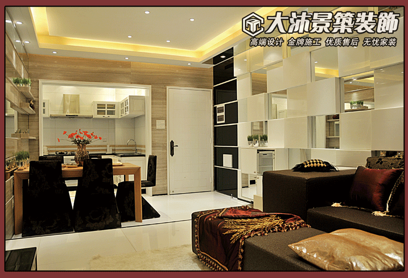现代简约，大沐景筑装饰欢迎您！咨询电话：0510-