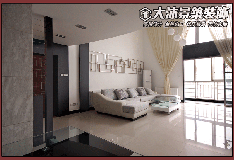 现代简约，大沐景筑装饰欢迎您！咨询电话：0510-