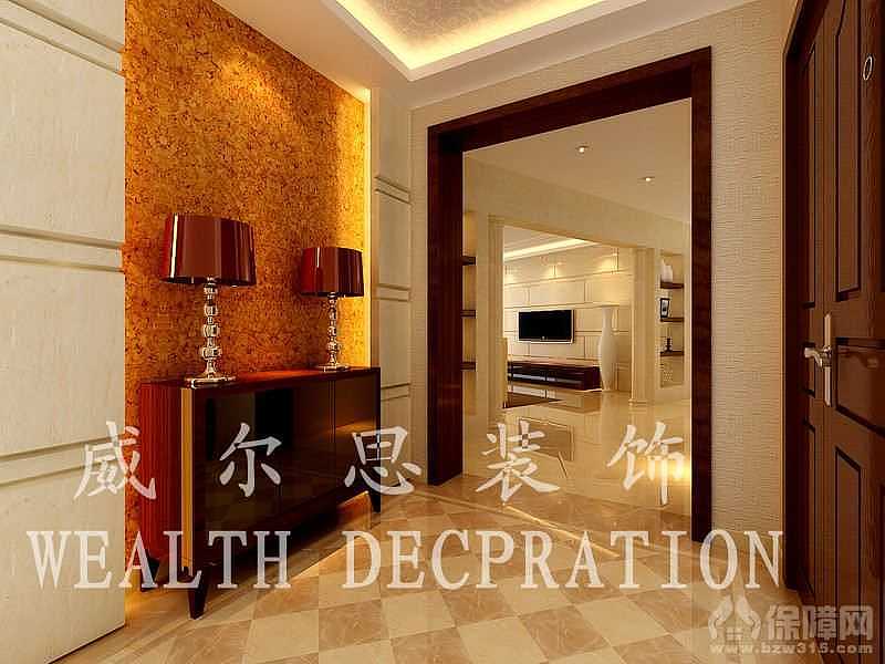 整个空间以简约后现代中式构成主调 主要营造的是一种