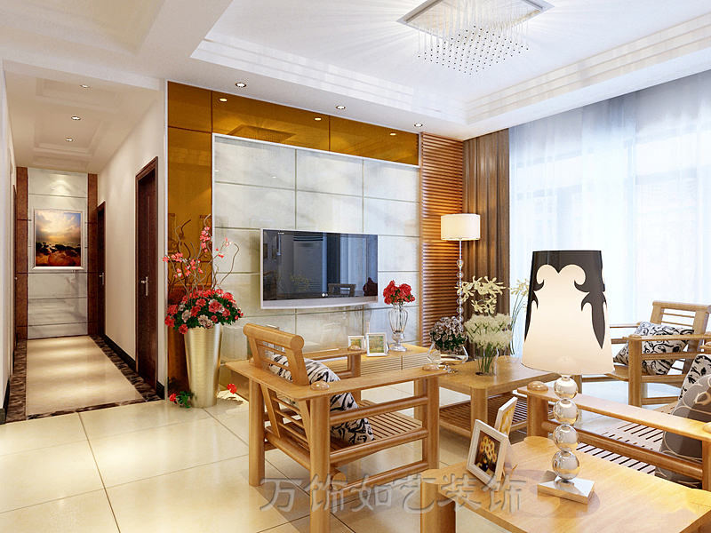 客厅：室内设计在总体上呈现多元化和兼容并蓄的状况，