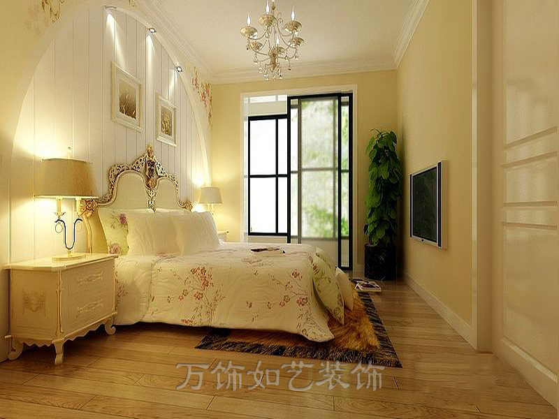 此户型为三口之家，风格定义为欧式田园。   门厅及