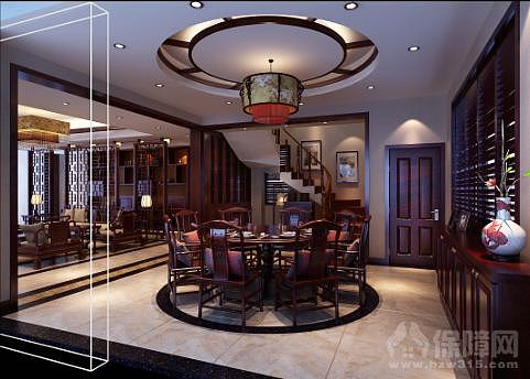 上面的吊顶和桌子成了一体。