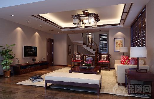 上面的吊顶和桌子成了一体。