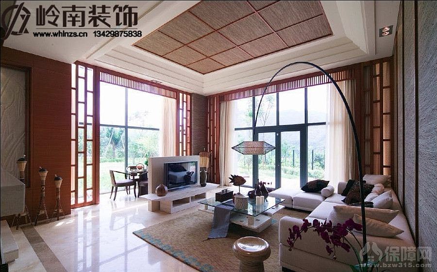 风格统一而和谐，东南亚风格在二楼房间及客厅等地方精