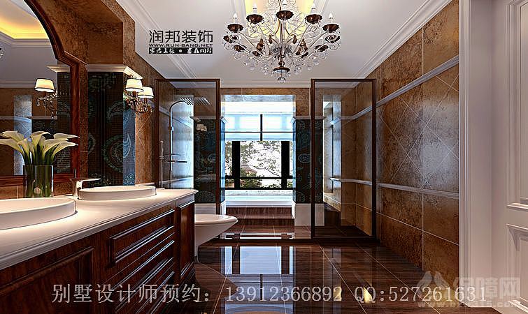 蠡湖公馆-美式 本案例实用面积约为343平米，美式