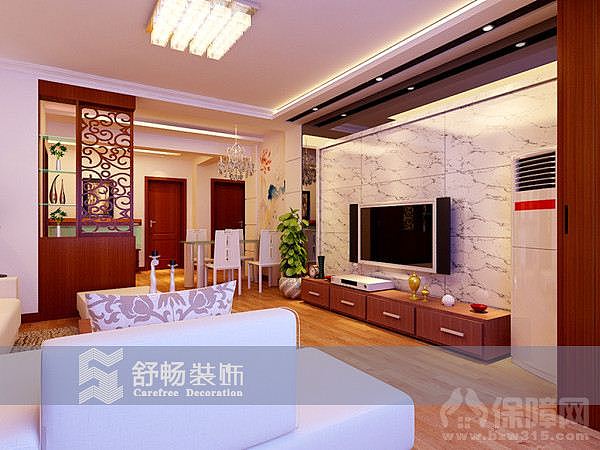 在本设计案例中，整体空间呈现出一种儒雅的文化氛围，