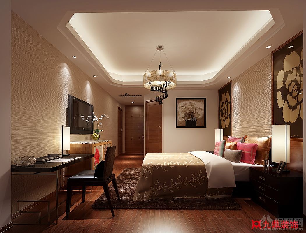 内空间以白色为主，深色做点缀，力求做到简洁、明快。